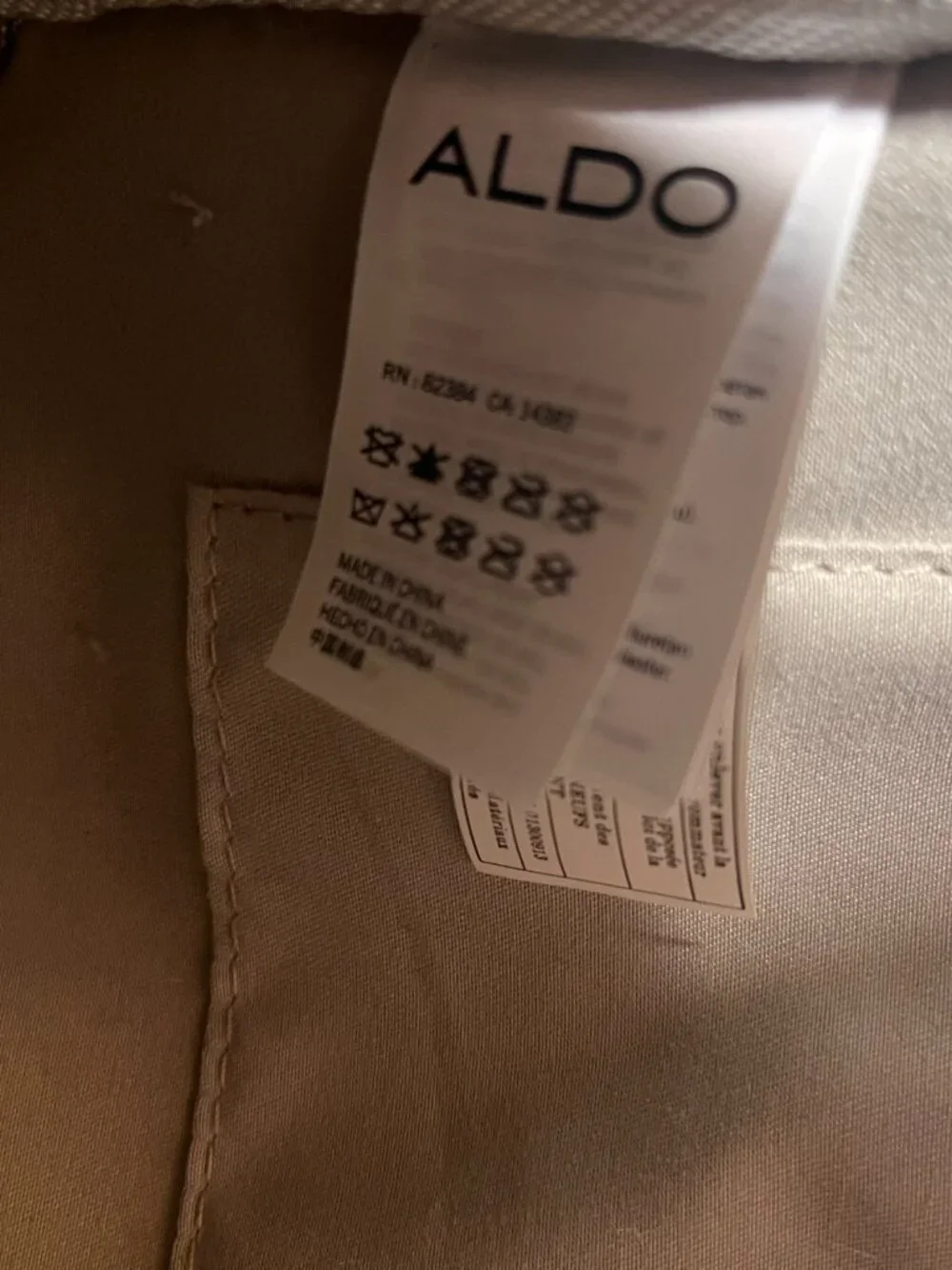 ALDO Floral Backpack Gold Chain Straps Tassel Pink Botanical Purse
